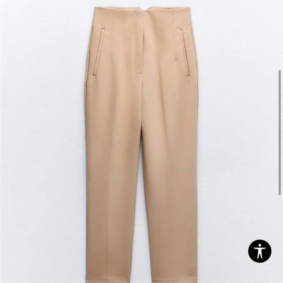 NWT XS Zara High Waisted Pant - Picture 2 of 5